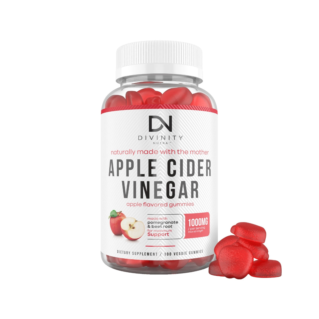 Apple Cider Vinegar Gummies With Vitamin B – Divinity Nutra