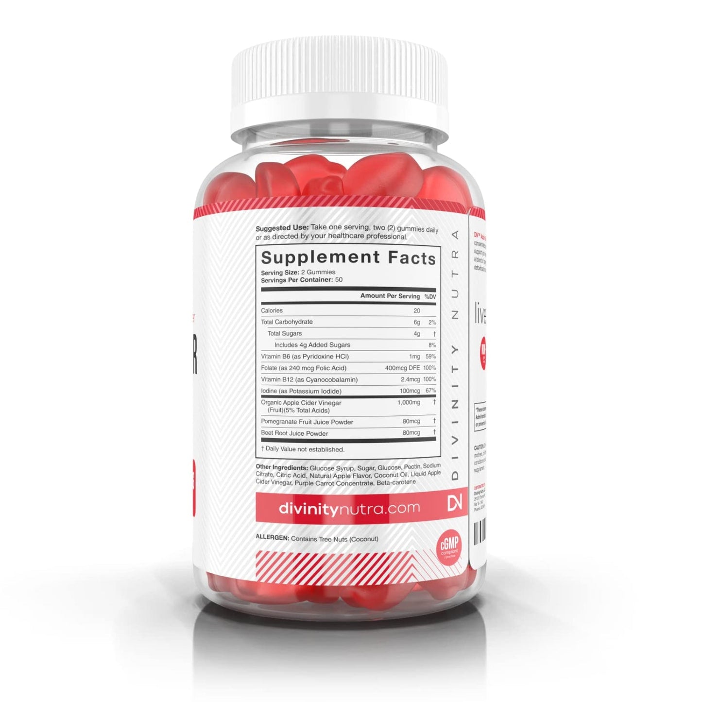Apple Cider Vinegar Gummies with Vitamin B - Divinity Nutra