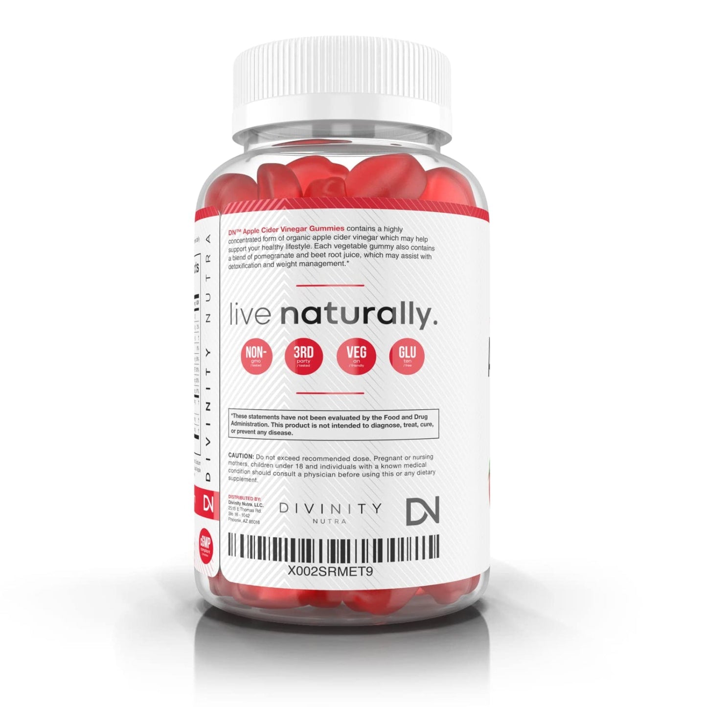 Apple Cider Vinegar Gummies with Vitamin B - Divinity Nutra