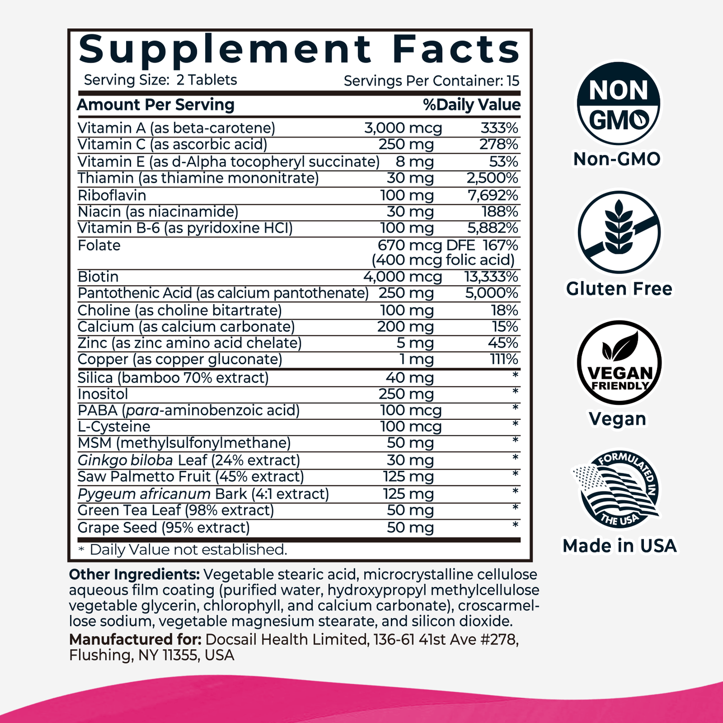 Hair Skin and Nail Supplement - Divinity Nutra