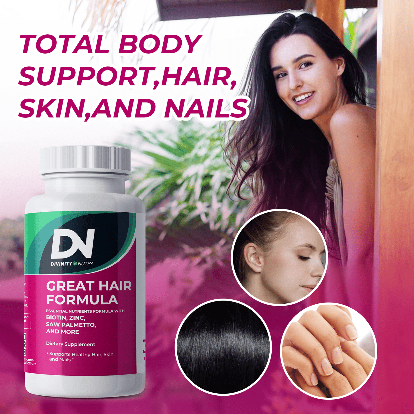 Hair Skin and Nail Supplement - Divinity Nutra