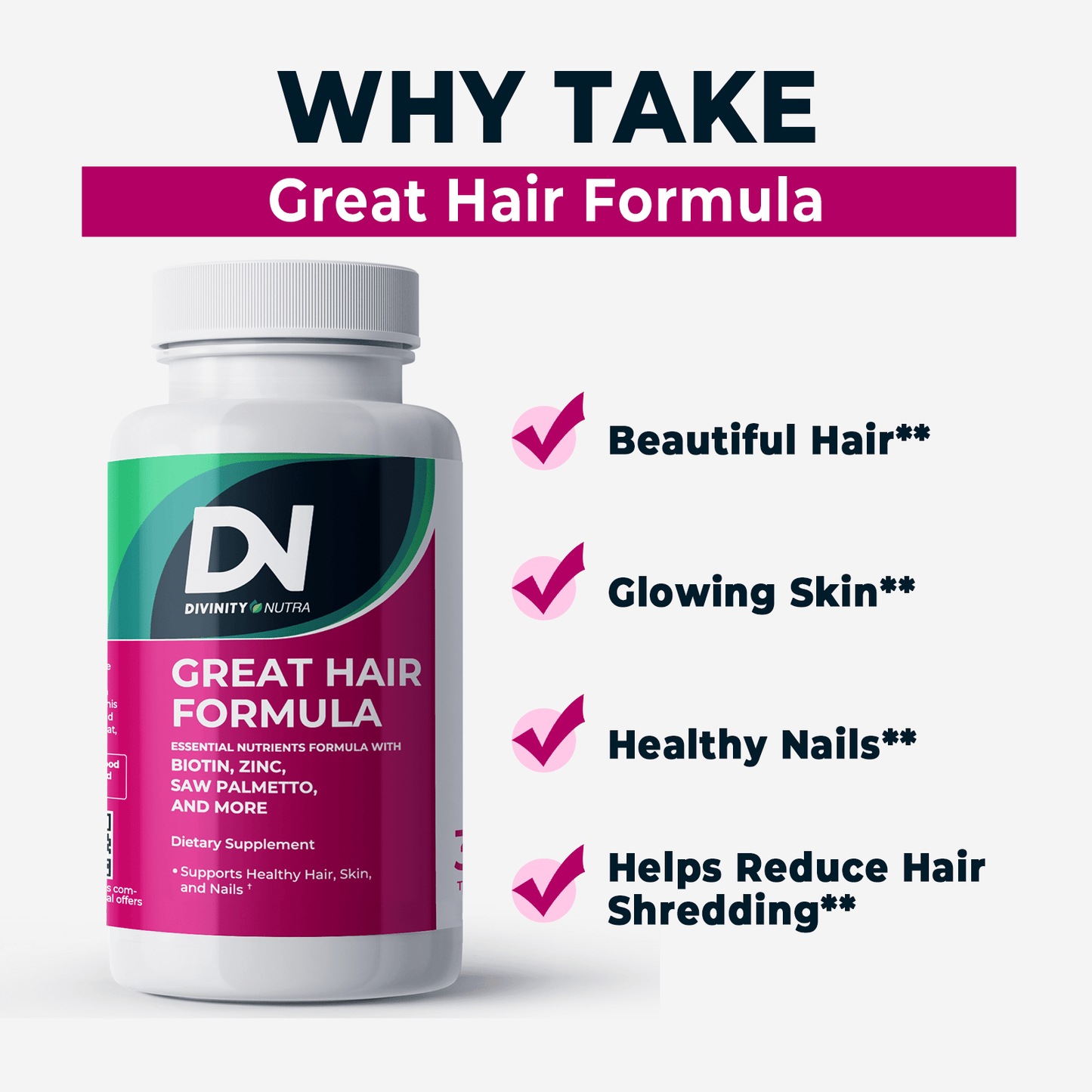 Hair Skin and Nail Supplement - Divinity Nutra