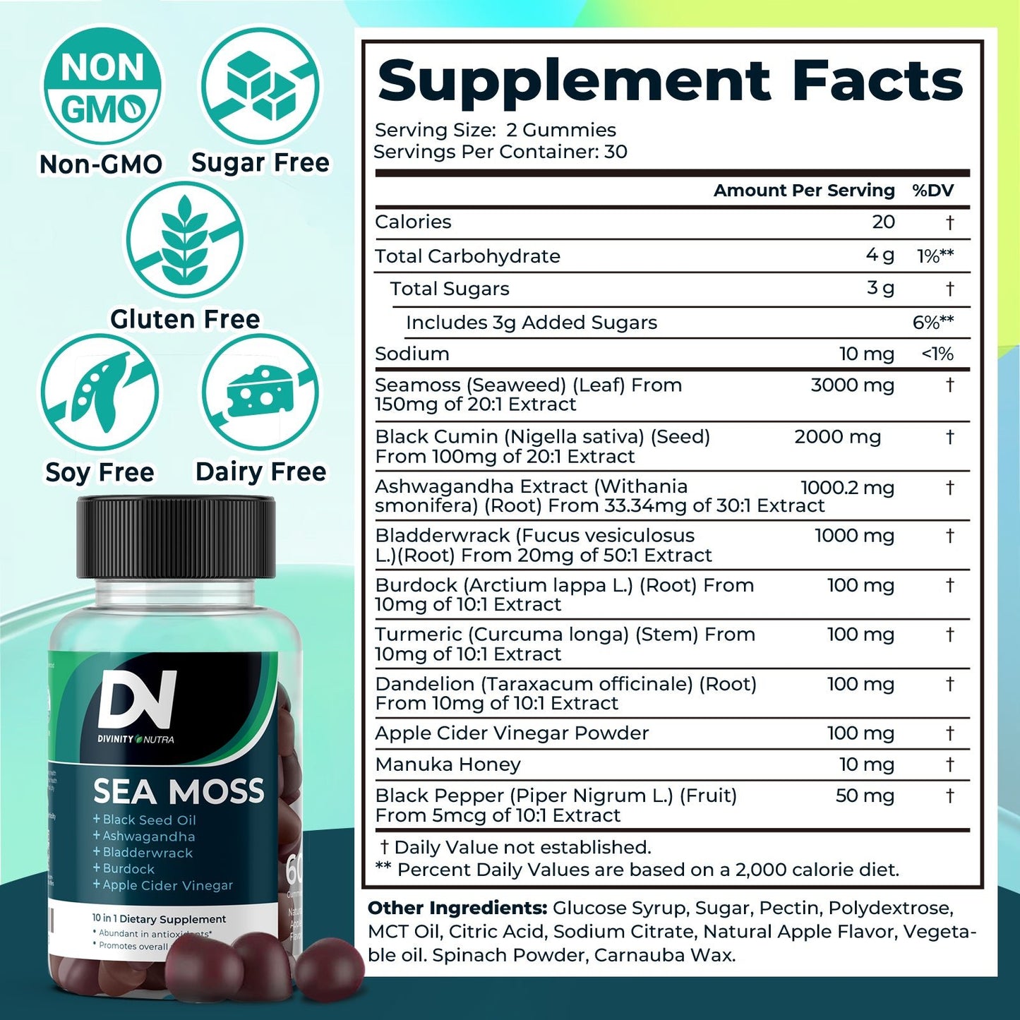 Sea Moss Gummies - Divinity Nutra