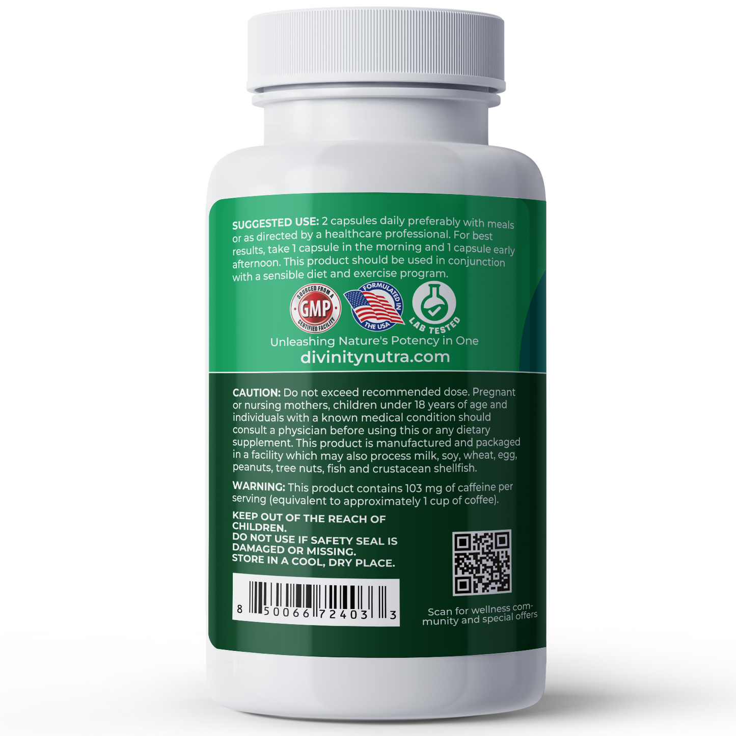 Green Coffee Bean Extract Supplement