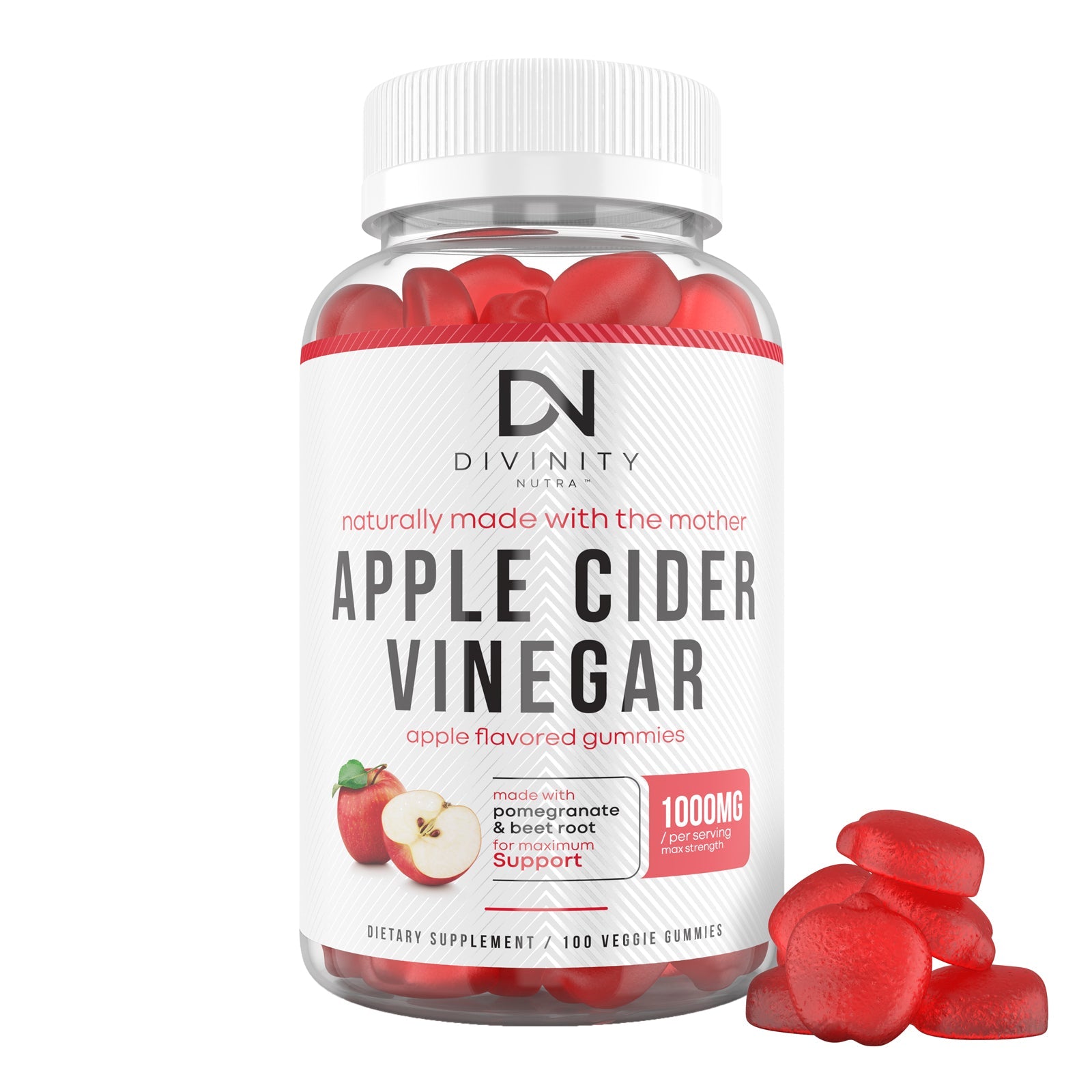 Apple Cider Vinegar Gummies with Vitamin B - Divinity Nutra