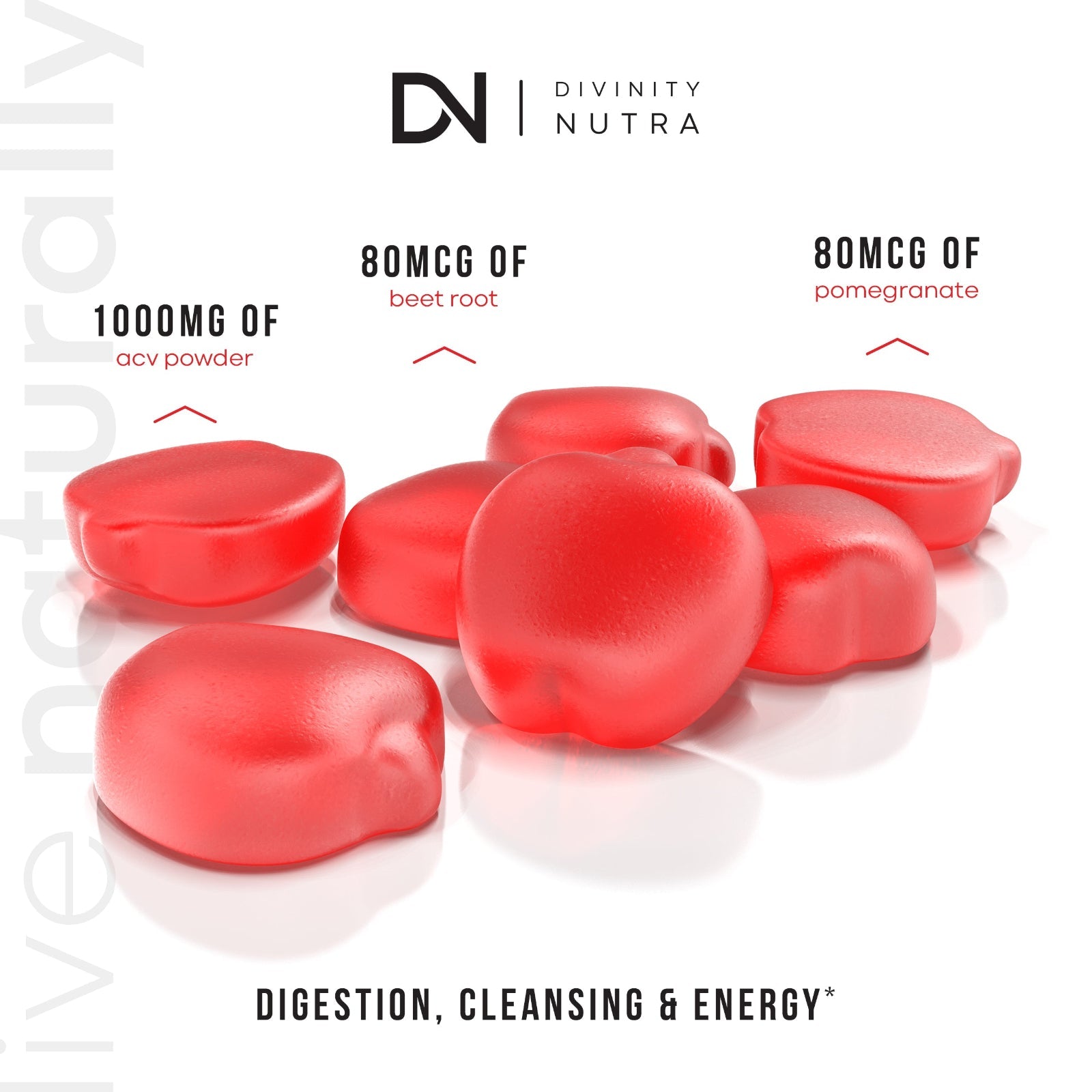 Apple Cider Vinegar Gummies with Vitamin B - Divinity Nutra