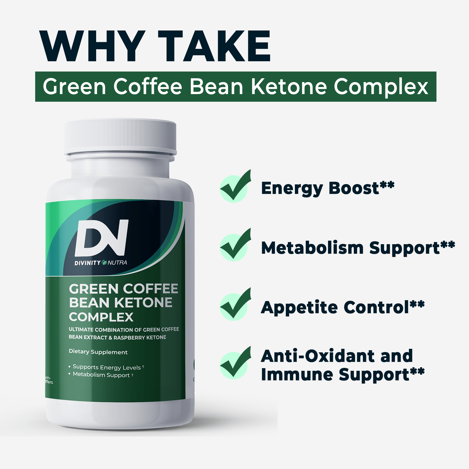 Green Coffee Bean Extract Supplement - Divinity Nutra