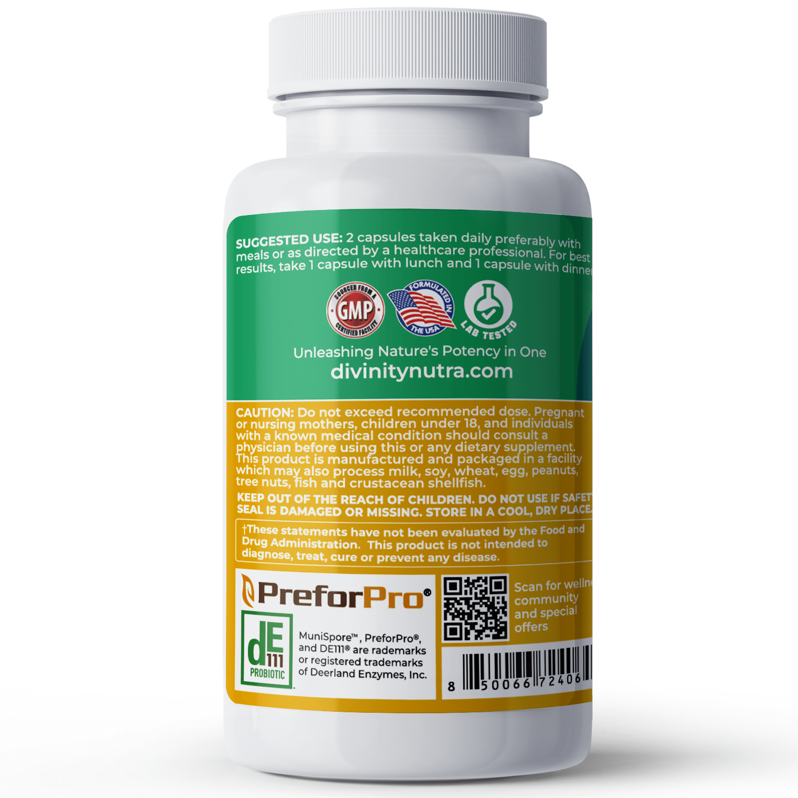 Prebiotic Probiotic Supplement - Divinity Nutra