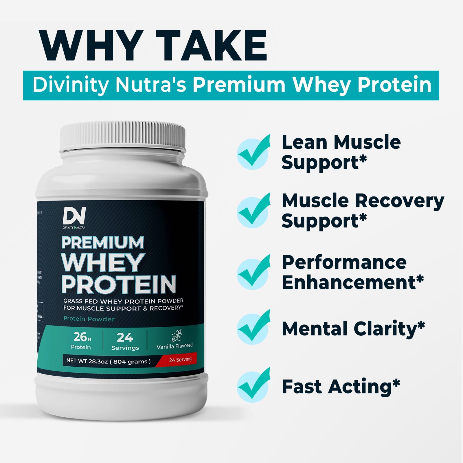 Premium Whey Protein - Divinity Nutra