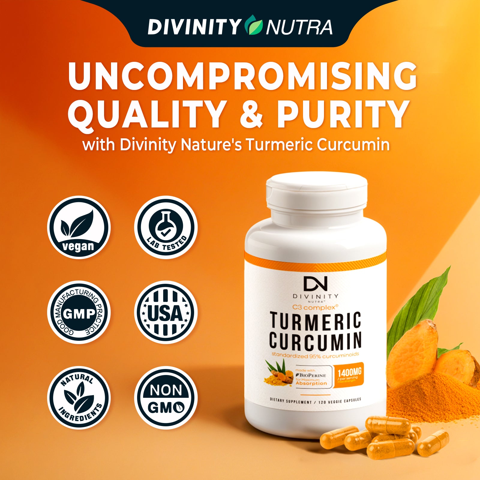 Curcumin Supplement with BioPerine